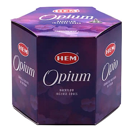 Pachet 40 Conuri parfumate Backflow HEM Opium si Ulei aromaterapie Opium Kingaroma, 10 ml [2]