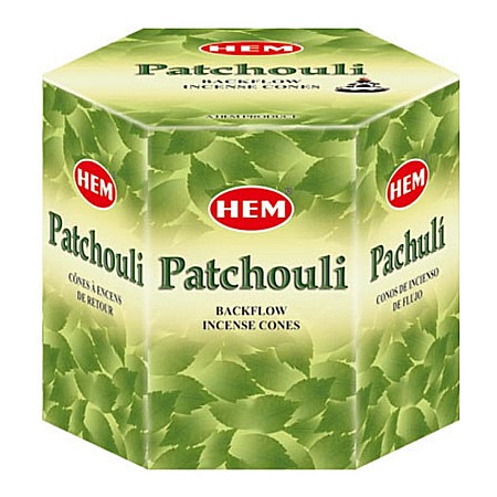 Pachet 40 Conuri parfumate Backflow HEM Paciuli si Ulei aromaterapie Paciuli Kingaroma, 10 ml [2]