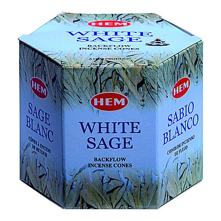 Pachet 40 Conuri parfumate Backflow HEM White Sage si Ulei aromaterapie Salvie Kingaroma, 10 ml [2]