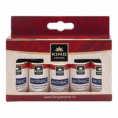 Pachete 5 Ulei aromaterapie - Pachet 5 uleiuri parfumate aromaterapie, ANTITABAC, Kingaroma