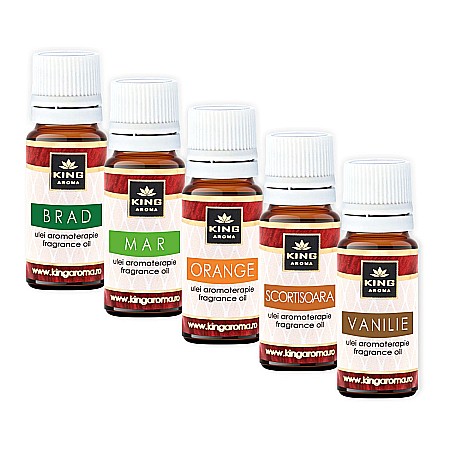 Pachet 5 uleiuri parfumate aromaterapie, CRACIUN, Kingaroma [2]
