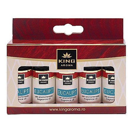Pachete 5 Ulei aromaterapie - Pachet 5 uleiuri parfumate aromaterapie, EUCALIPT, Kingaroma