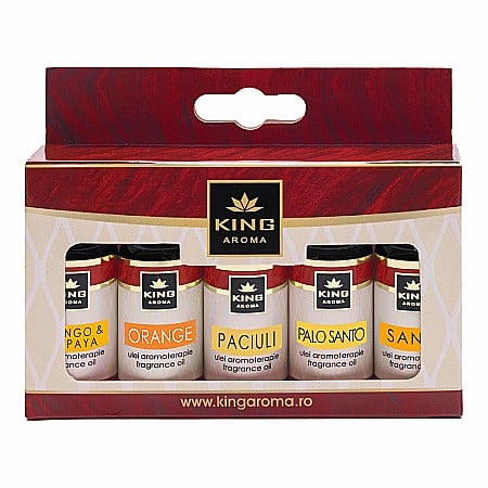 Pachete 5 Ulei aromaterapie - Pachet 5 uleiuri parfumate aromaterapie, EXOTIC, Kingaroma