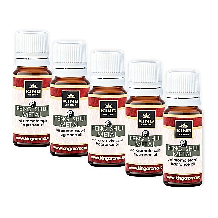Pachet 5 uleiuri parfumate aromaterapie, FENG SHUI METAL, Kingaroma [1]