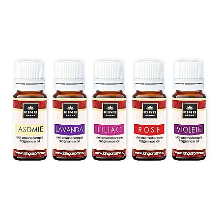 Pachet 5 uleiuri parfumate aromaterapie, FLORAL, Kingaroma [1]