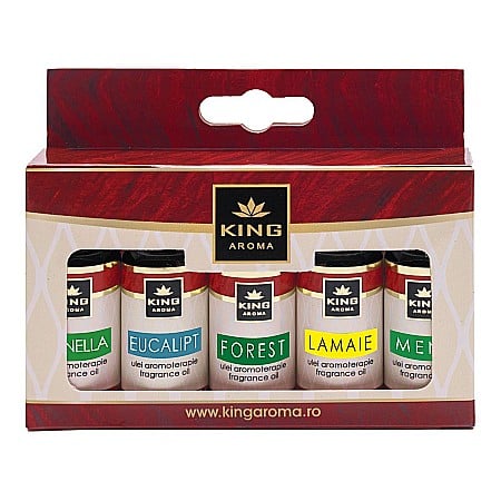 Pachete 5 Ulei aromaterapie - Pachet 5 uleiuri parfumate aromaterapie, FRESH, Kingaroma