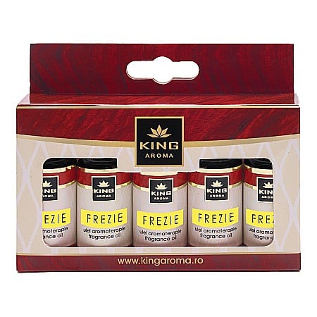 Pachete 5 Ulei aromaterapie - Pachet 5 uleiuri parfumate aromaterapie, FREZIE, Kingaroma