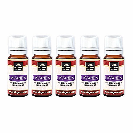 Pachet 5 uleiuri parfumate aromaterapie, LAVANDA, Kingaroma [1]