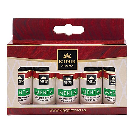 Pachete 5 Ulei aromaterapie - Pachet 5 uleiuri parfumate aromaterapie, MENTA, Kingaroma