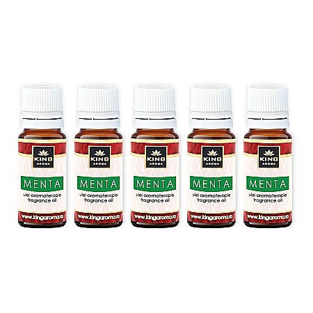 Pachet 5 uleiuri parfumate aromaterapie, MENTA, Kingaroma [1]