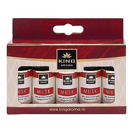 Pachete 5 Ulei aromaterapie - Pachet 5 uleiuri parfumate aromaterapie, MUSK, Kingaroma