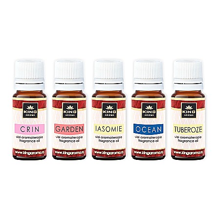 Pachet 5 uleiuri parfumate aromaterapie, SUMMER, Kingaroma [1]