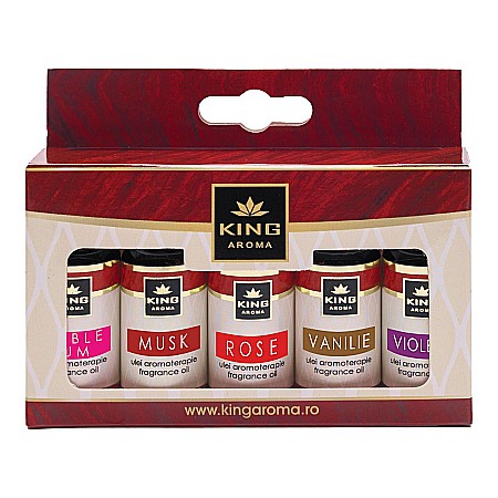 Pachete 5 Ulei aromaterapie - Pachet 5 uleiuri parfumate aromaterapie, SWEET, Kingaroma