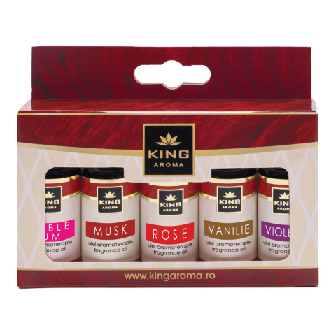 Pachet 5 Uleiuri Parfumate Aromaterapie - Ediție Specială SWEET, KING Aroma