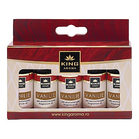 Pachete 5 Ulei aromaterapie - Pachet 5 uleiuri parfumate aromaterapie, VANILIE, Kingaroma
