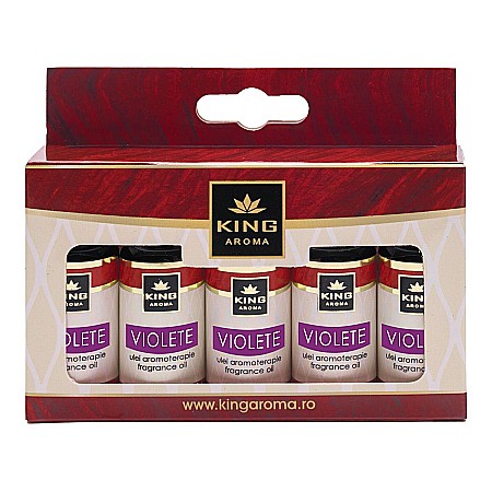 Pachete 5 Ulei aromaterapie - Pachet 5 uleiuri parfumate aromaterapie, VIOLETE, Kingaroma
