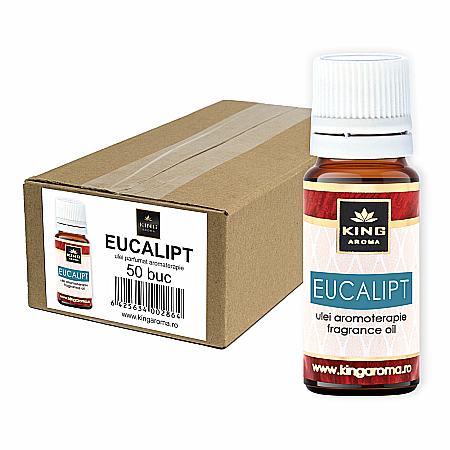 Pachete 50 buc Uleiuri aromaterapie - Pachet 50 uleiuri parfumate aromaterapie, EUCALIPT, Kingaroma, 10 ml