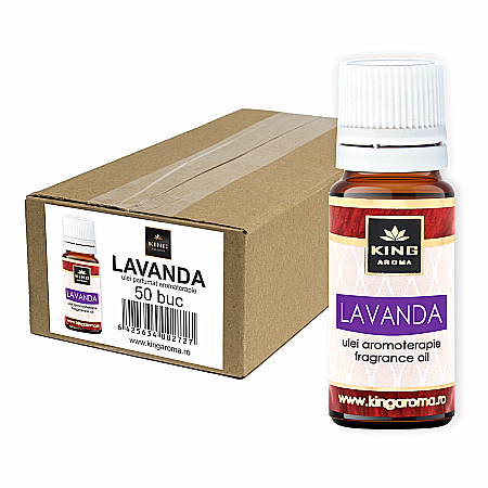 Pachete 50 buc Uleiuri aromaterapie - Pachet 50 uleiuri parfumate aromaterapie, LAVANDA, Kingaroma, 10 ml