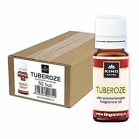 Pachete 50 buc Uleiuri aromaterapie - Pachet 50 uleiuri parfumate aromaterapie, TUBEROZE, Kingaroma, 10 ml