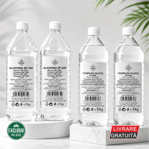 Bază lichide VG/PG – DIY & Profesional - pachet-pg-vg-4kg-2-glicerina-2-propilen-glicol-king-aroma