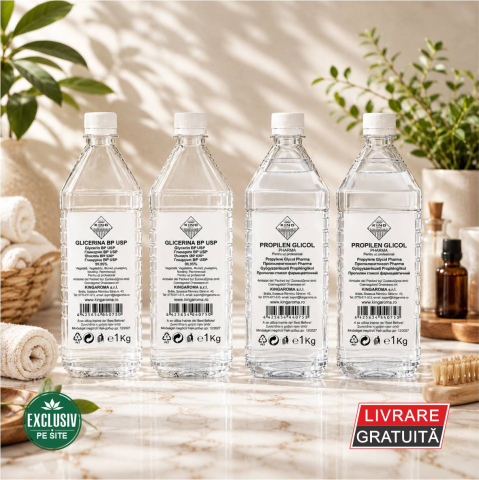 Bază lichide VG/PG – DIY & Profesional - pachet-pg-vg-4kg-2-glicerina-2-propilen-glicol-king-aroma