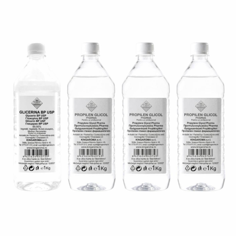 Bază lichide VG/PG – DIY & Profesional - baza-lichide-vg-pg-4kg-glicerina-1kg-propilen-3kg-king-aroma