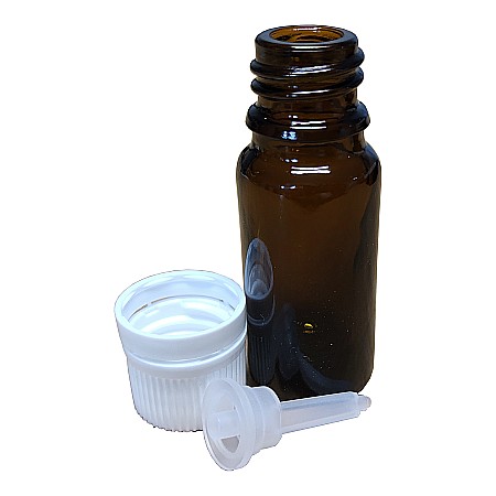 Set 160 buc Sticlute brune cu picurator si capac alb, 10ml [4]