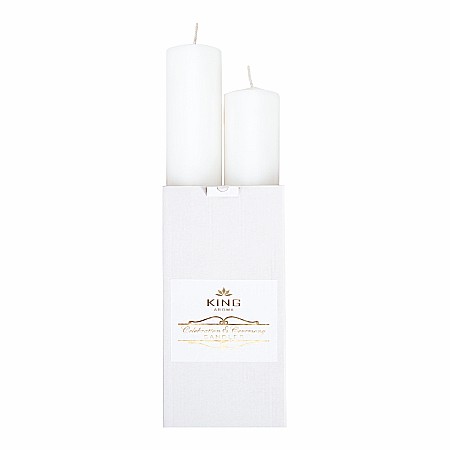 Set 2 Lumanari Cununie / Botez Kingaroma, H-40 cm, D-5,4 cm [1]