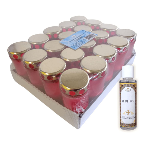 Candele și Lumânări - set-20-candele-tip-1-130-athos-king-aroma