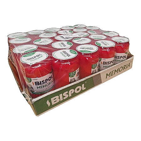 Set 24 bucati Rezerva Candela Memoria WO3 rosu, 60 ore, Bispol [1]