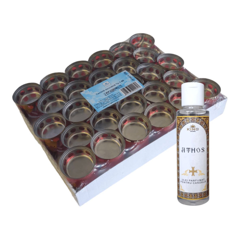 Candele și Lumânări - candela-tip-1-50-athos-king-aroma-set-candele-ulei-parfumat