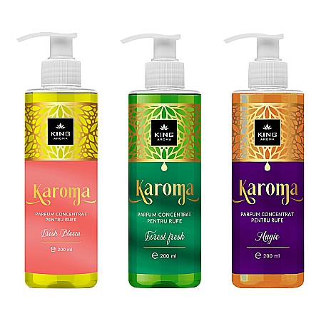 Set 3 Parfumuri concentrate pentru rufe, KAROMA - Fresh Bloom, Forest Fresh, Magic [1]