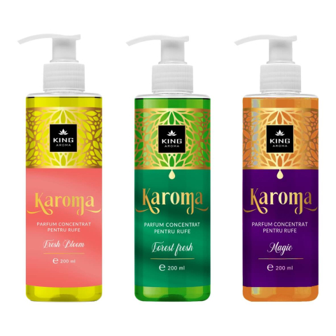 KAROMA Parfum rufe - Set-3-Parfumuri-concentrate-pentru-rufe-KAROMA-Fresh-Bloom-Forest-Fresh-Magic-1