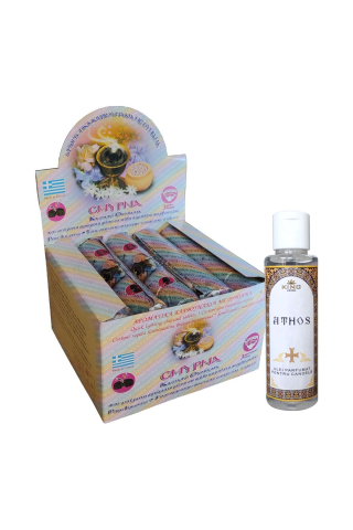Consumabile Ritualice - Set Carbuni parfum tamaie, 15 role x 10 pastile si Ulei parfumat pt candela KING Aroma ATHOS, 50 ml