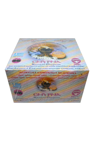 Set Carbuni parfum tamaie, 15 role x 10 pastile si Ulei parfumat pt candela KING Aroma ATHOS, 50 ml [3]