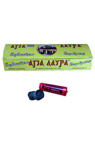 Set Carbuni pt tamaiat, 24 role x 6 pastile si Ulei parfumat pt candela KING Aroma ATHOS, 50 ml [3]