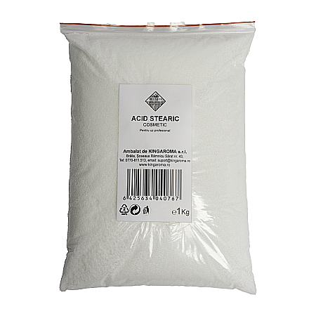 AMBALAJE & MATERII PRIME - Acid stearic pentru lumanari, Kingaroma, 1 kg