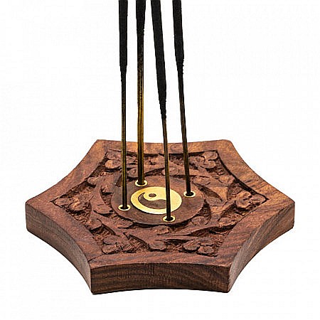 Suport pentru conuri și bețisoare parfumate, Hexagon [1]