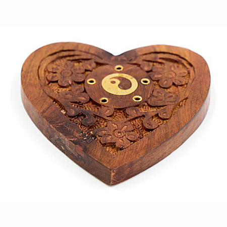 Suport pentru conuri și bețisoare parfumate, Inimă [3]