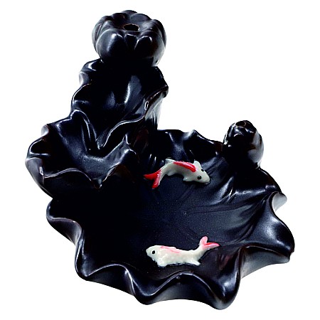 Suport conuri parfumate backflow, Gold Fish [1]