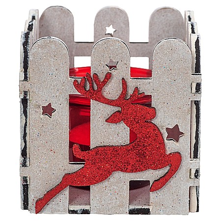 Suport lumânare Crăciun, Alb [1]