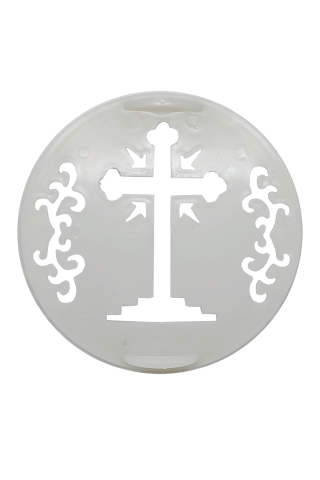 Tipar pentru coliva, Cruce, 17cm si Ulei parfumat pt candela KING Aroma ATHOS, 50 ml [1]