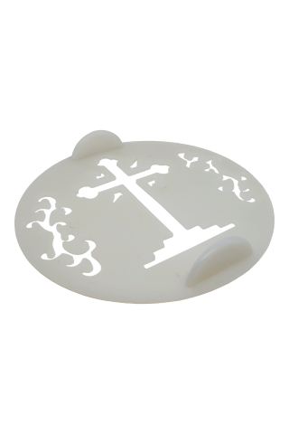 Tipar pentru coliva, Cruce, 17cm si Ulei parfumat pt candela KING Aroma ATHOS, 50 ml [3]