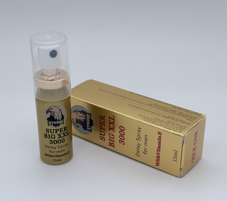 Produse - Super Big XXL 3000 Spray Întârziere Ejaculare – Formula Puternică  + Vitamin E 45 ml