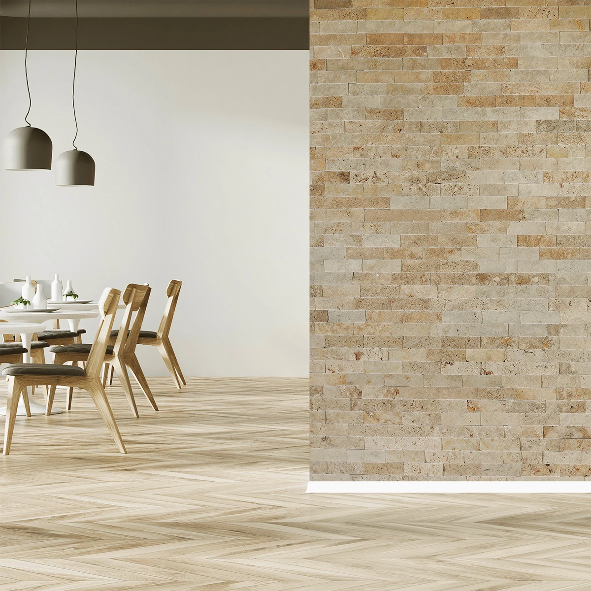 Piatra naturala decorativa Modulo Natimur Classic Travertin, interior / exterior [1]