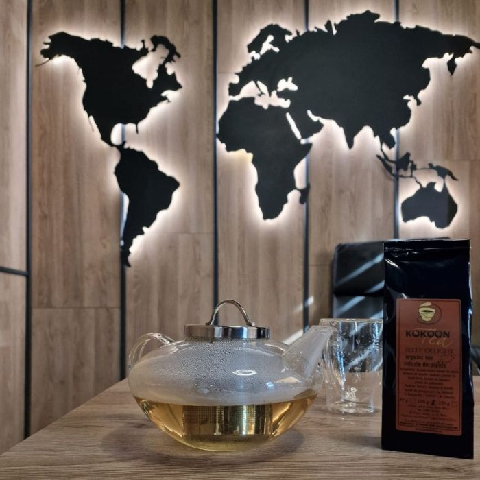 Ceainic sticlă "LOTUS" cu infuzor din oțel inoxidabil 1.2L [2]