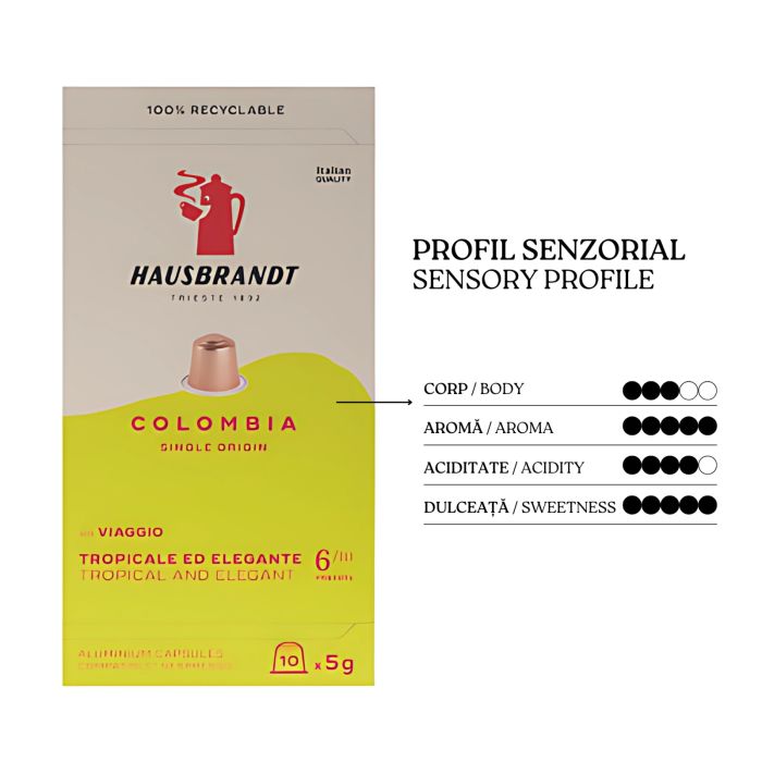 Hausbrandt Colombia 10 capsule compatibile Nespresso [3]