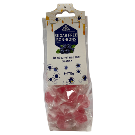 Delicii - Bomboane cu afine fara zahar (70g)