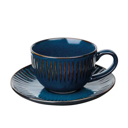 Accesorii - Cana de Portelan Gallery cu farfurie 250ml