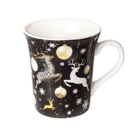 Accesorii - Cană Porțelan Deer Black Gold – 0.4L